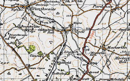 Old map of Ullock in 1947