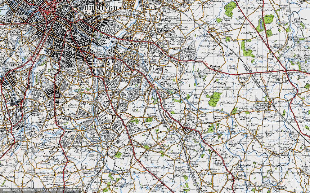 Old Map of Ulverley Green, 1947 in 1947