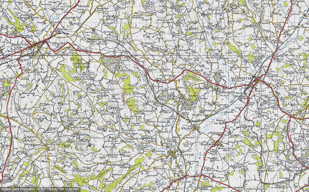 Old Map of Umborne, 1946 in 1946