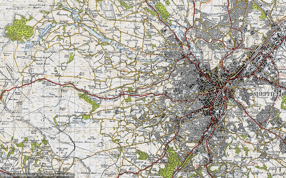Old Map of Under Tofts, 1947 in 1947