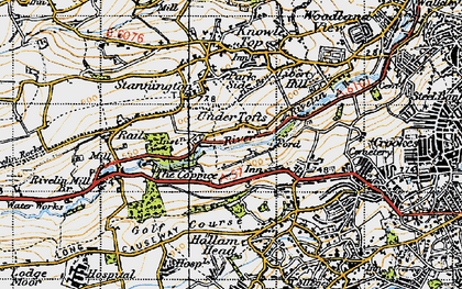 Old map of Under Tofts in 1947