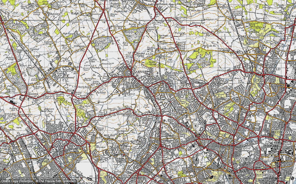 Old Map of Underhill, 1946 in 1946