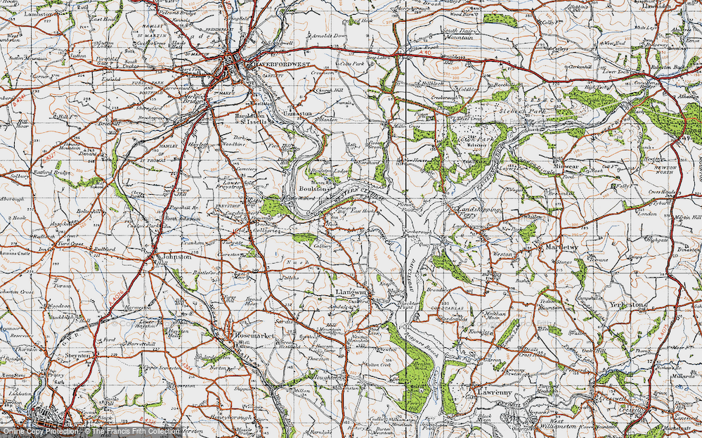 Old Map of Underwood, 1946 in 1946