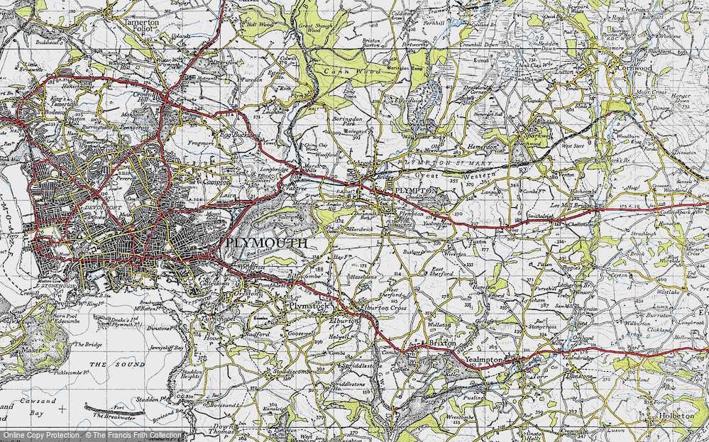 Old Map of Underwood, 1946 in 1946