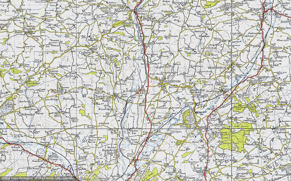 Old Map of Up Exe, 1946 in 1946