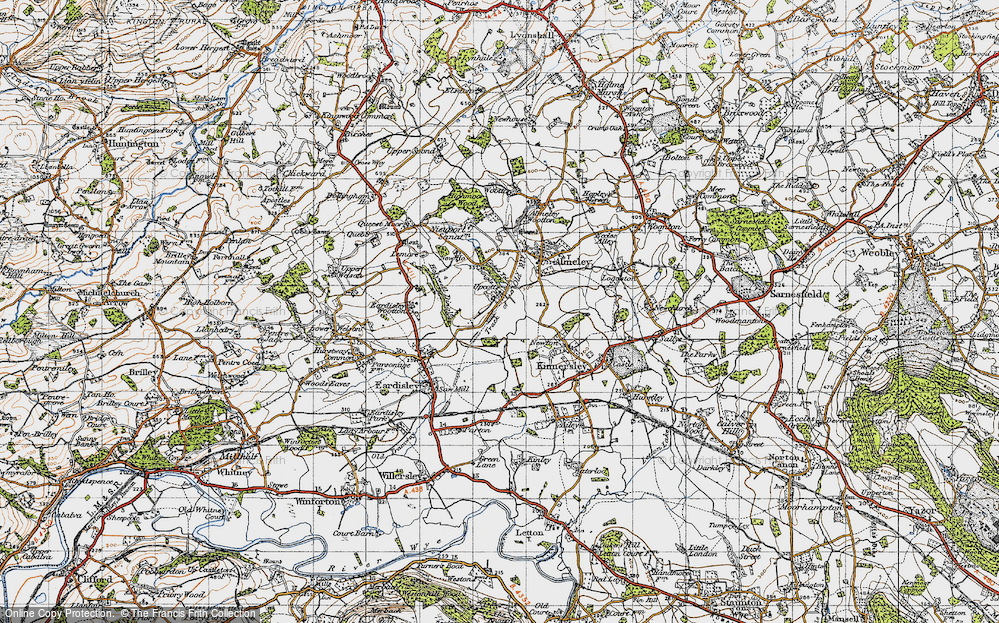 Old Map of Upcott, 1947 in 1947