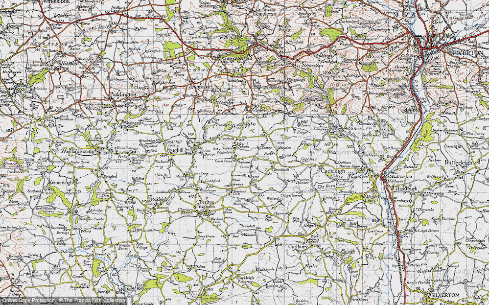 Old Map of Upham, 1946 in 1946