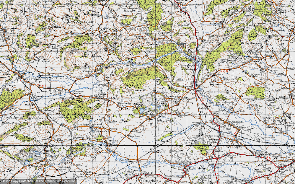 Old Map of Uphampton, 1947 in 1947