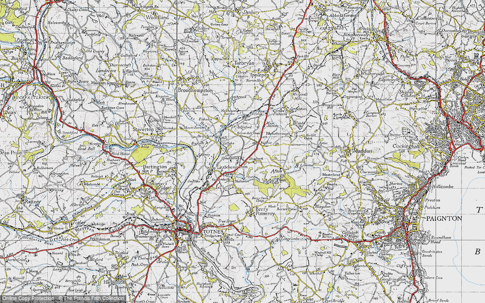 Old Map of Uphempston, 1946 in 1946