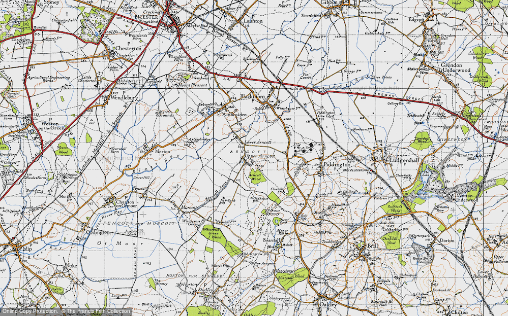 Old Map of Upper Arncott, 1946 in 1946