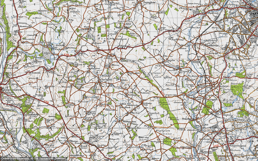 Old Map of Upper Aston, 1946 in 1946