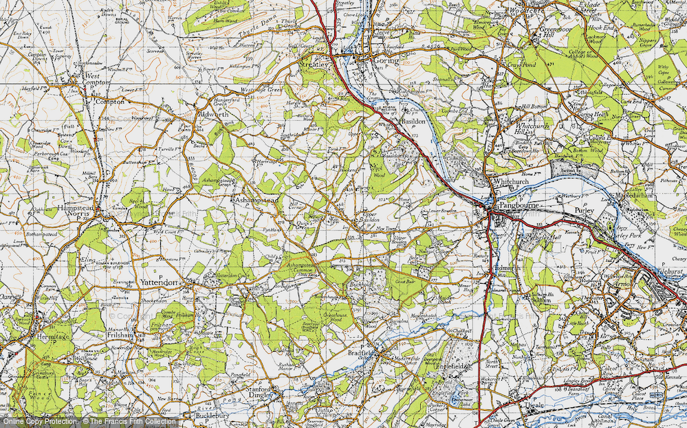 Old Map of Upper Basildon, 1947 in 1947