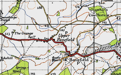Old map of Upper Benefield in 1946