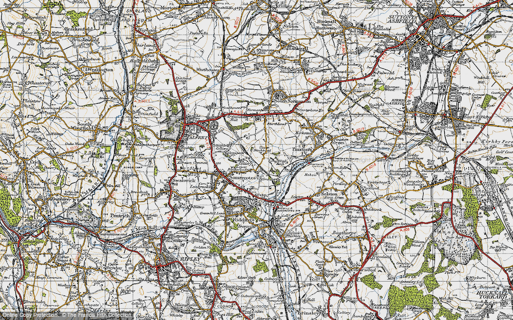 Old Map of Upper Birchwood, 1947 in 1947