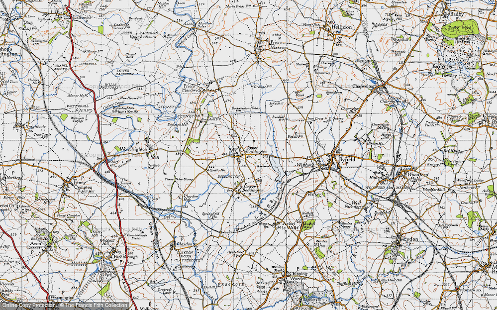 Old Map of Upper Boddington, 1946 in 1946