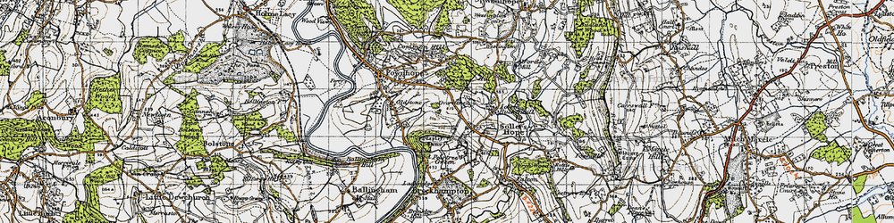 Old map of Upper Buckenhill in 1947
