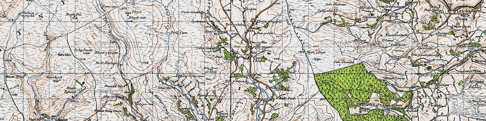 Old map of Alltarnog in 1947