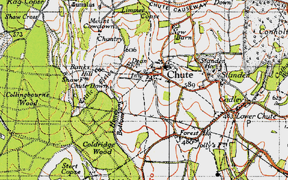 Old map of Stert Copse in 1940