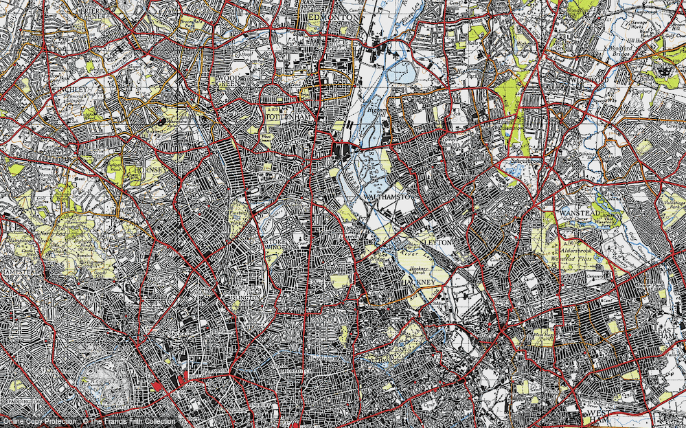Old Map of Upper Clapton, 1946 in 1946
