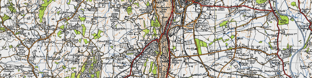 Old map of Upper Colwall in 1947