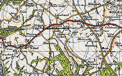 Old map of Lanehead in 1946