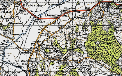 Old map of Upper Dormington in 1947
