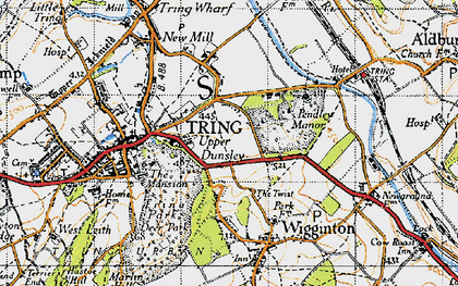 Old map of Upper Dunsley in 1946