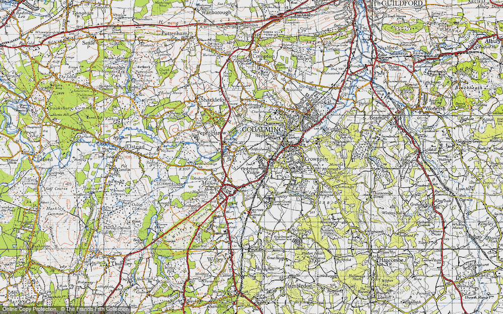 Old Map of Upper Eashing, 1940 in 1940