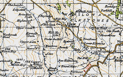 Old map of Brund Hays in 1947