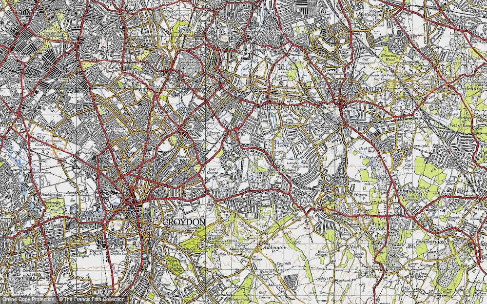 Old Map of Upper Elmers End, 1946 in 1946