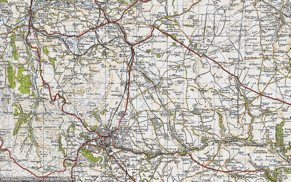 Old Map of Historic Map covering Bibbington in 1947