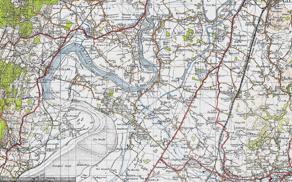 Old Map of Upper Framilode, 1946 in 1946