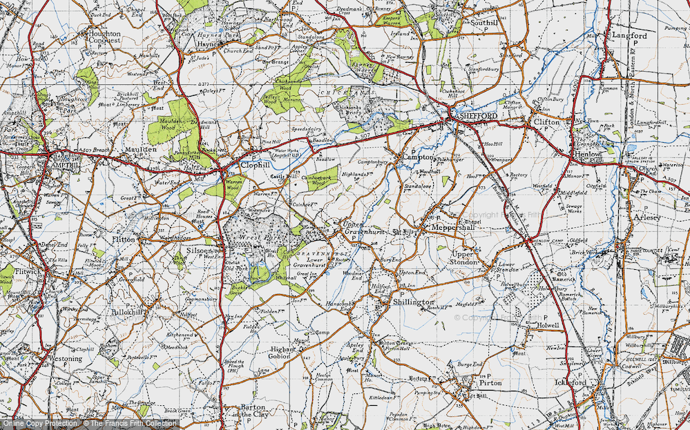 Old Map of Upper Gravenhurst, 1946 in 1946
