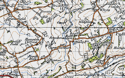 Old map of Upper Hamnish in 1947