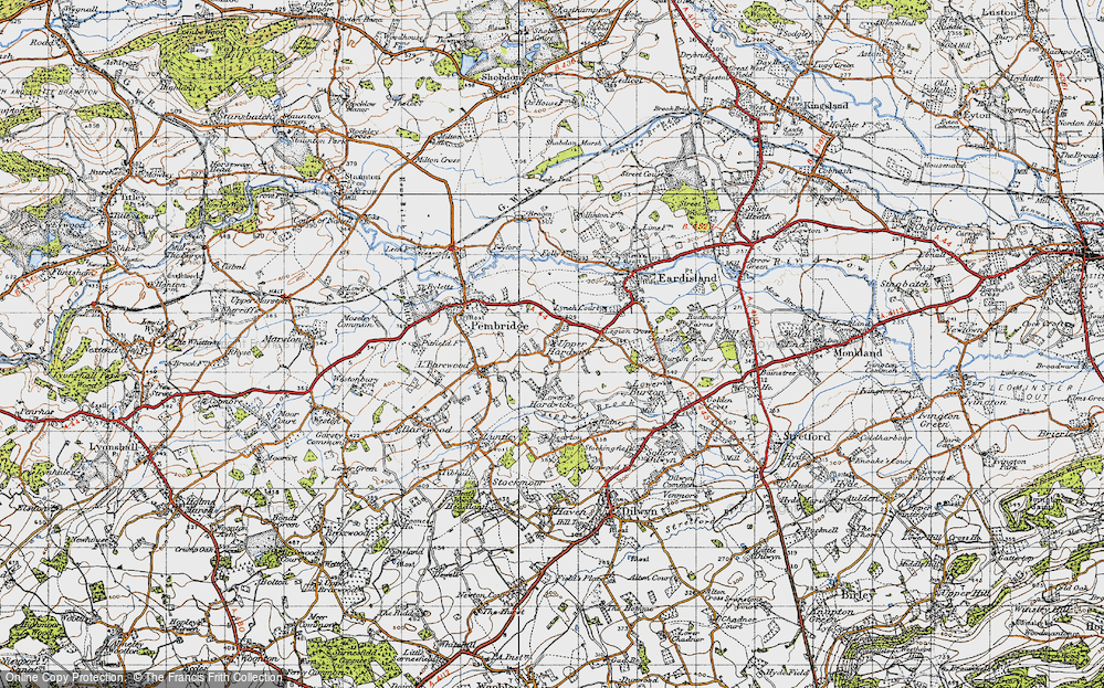 Old Map of Upper Hardwick, 1947 in 1947