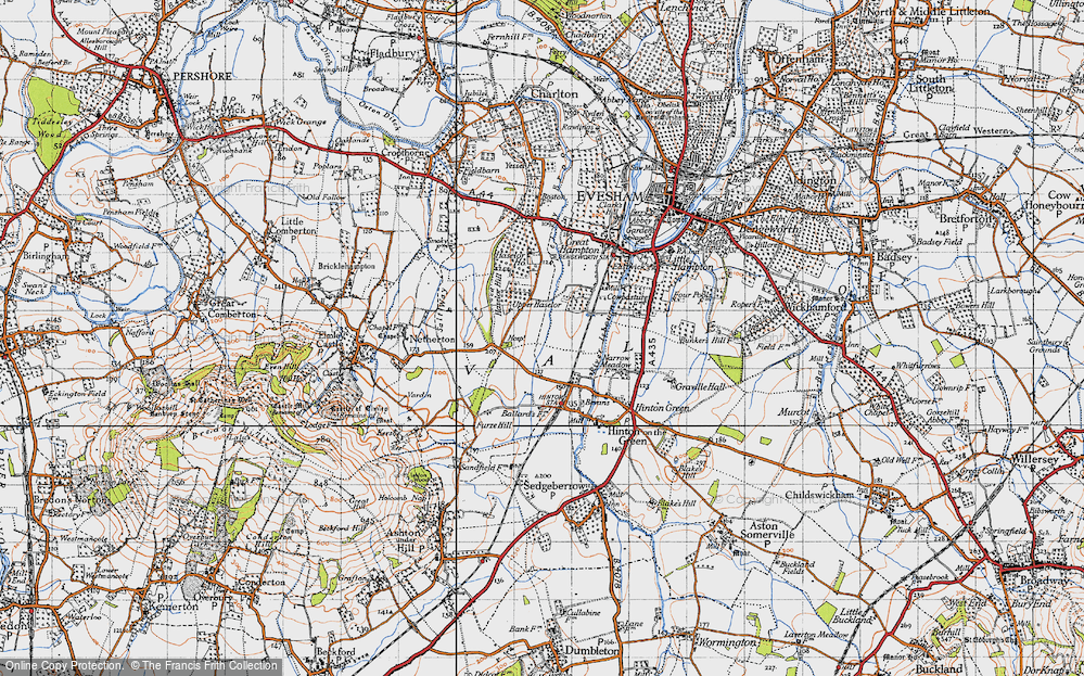 Old Map of Upper Haselor, 1946 in 1946