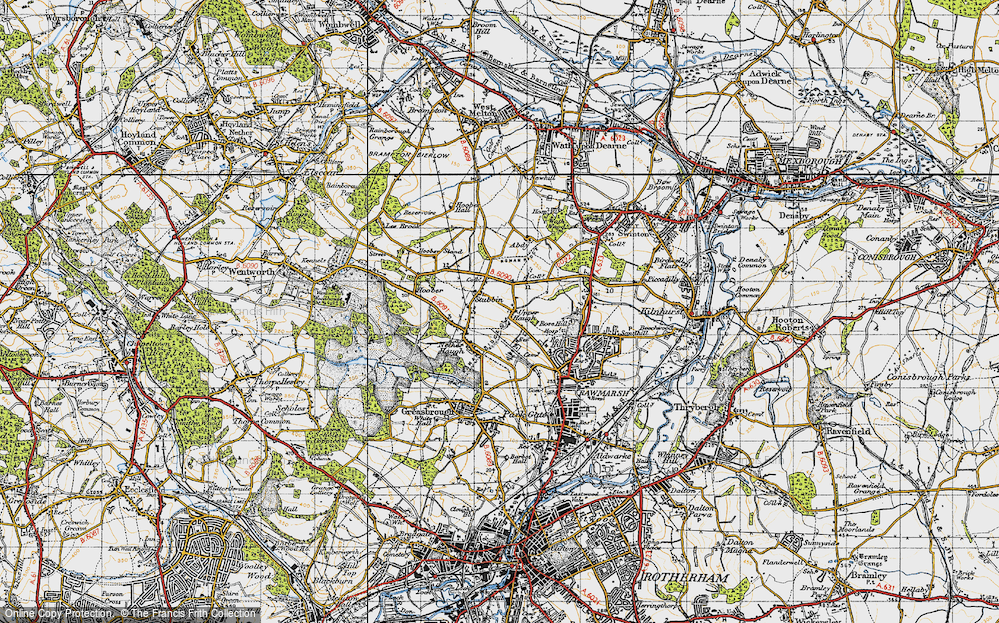 Old Map of Upper Haugh, 1947 in 1947