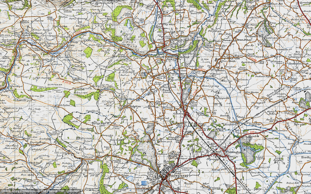 Old Map of Upper Hengoed, 1947 in 1947
