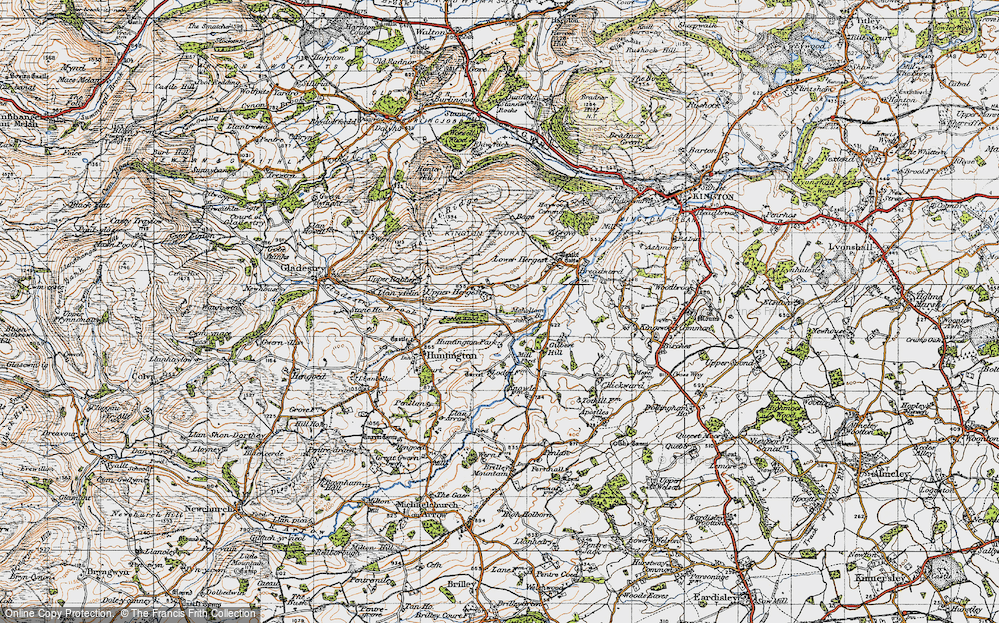 Old Map of Upper Hergest, 1947 in 1947