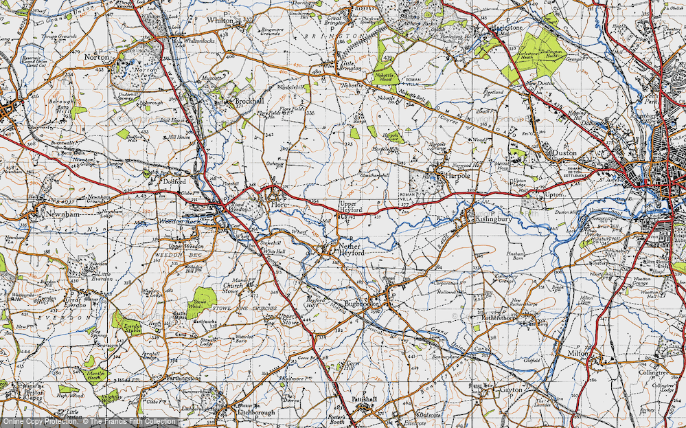 Old Map of Upper Heyford, 1946 in 1946