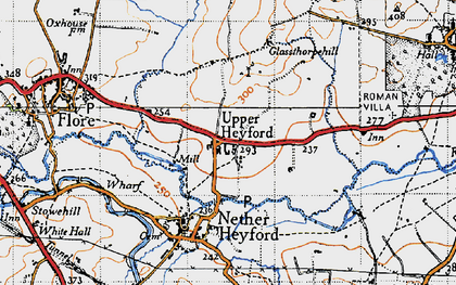 Old map of Upper Heyford in 1946