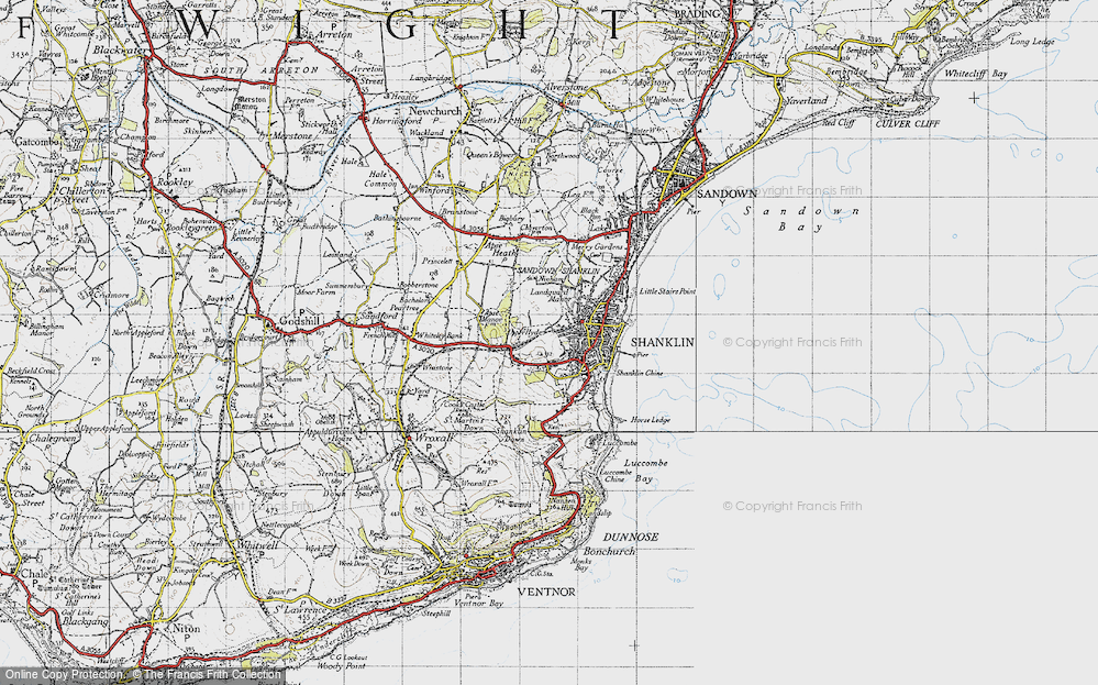 Old Map of Upper Hyde, 1945 in 1945