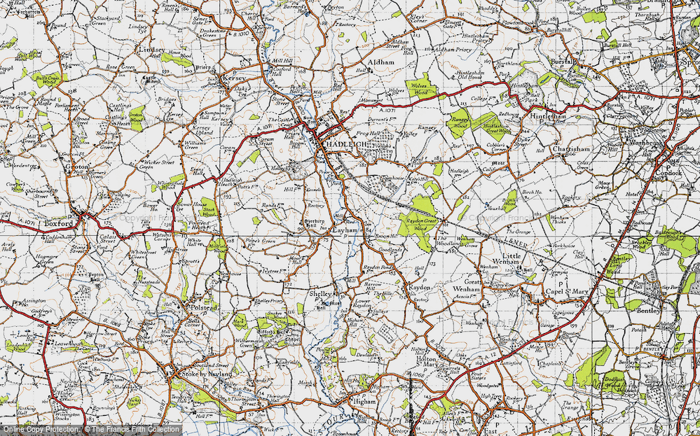 Old Map of Upper Layham, 1946 in 1946