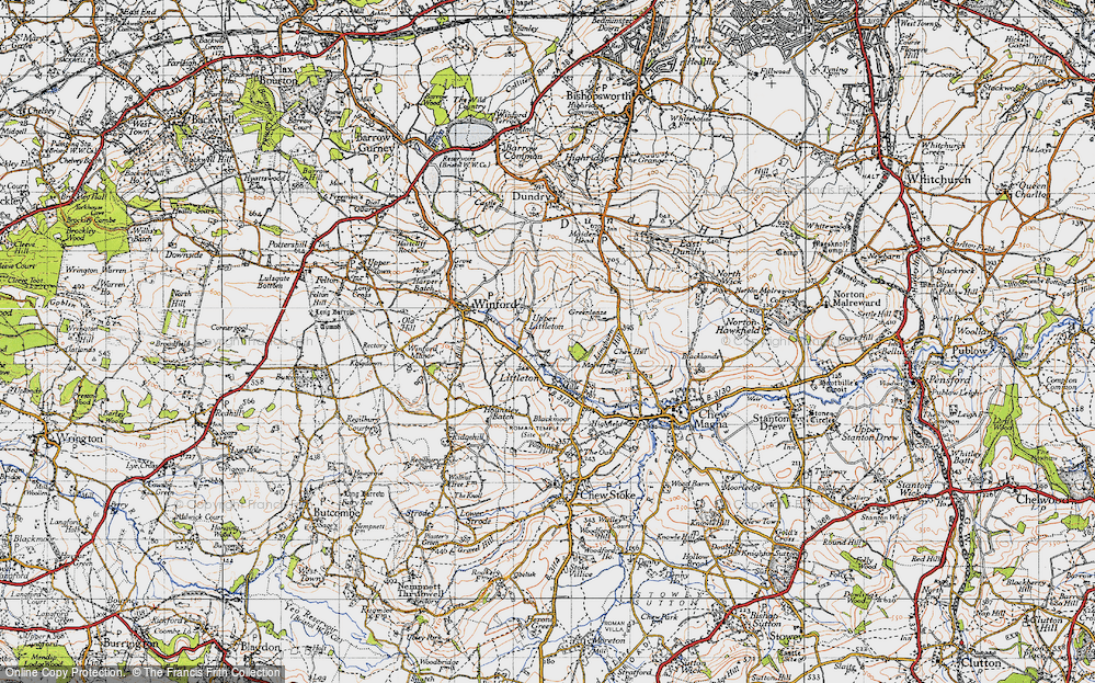 Old Map of Upper Littleton, 1946 in 1946