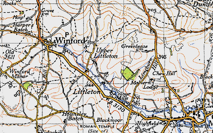 Old map of Upper Littleton in 1946