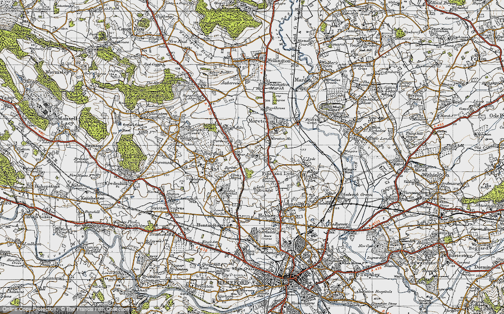 Old Map of Upper Lyde, 1947 in 1947