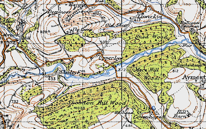 Old map of Upper Lye in 1947