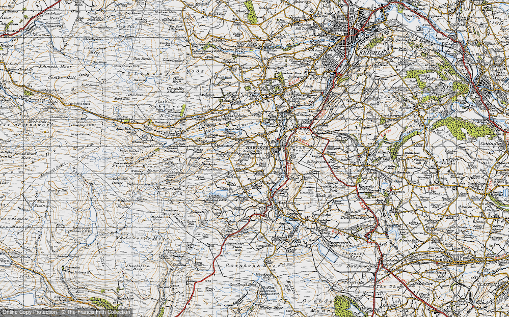 Old Map of Upper Marsh, 1947 in 1947
