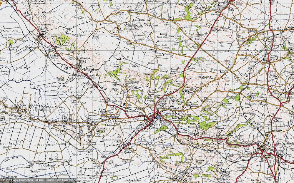 Old Map of Upper Milton, 1946 in 1946