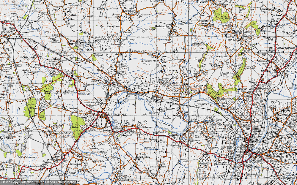 Old Map of Upper Moor, 1946 in 1946